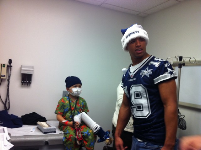 Jude meeting the Dallas Cowboys. December 2010