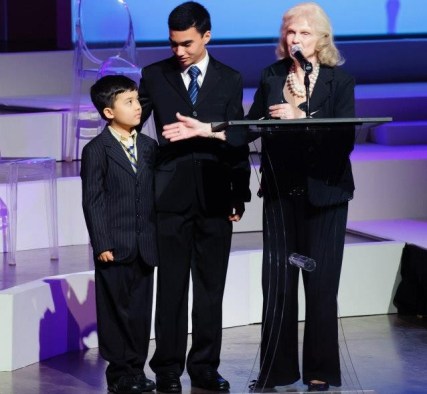 Mrs. Alicia Landry introducing Jude and me